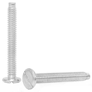 Parafuso rosca máquina tampinha fenda - 1/4-20 x 1 unc fe. Zb