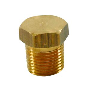 Bujão plug rosca npt 1" - latão