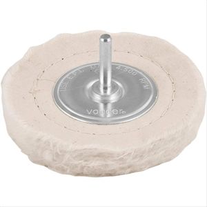 Roda p/ polimento de feltro / pano com haste diâmetro 4" vonder