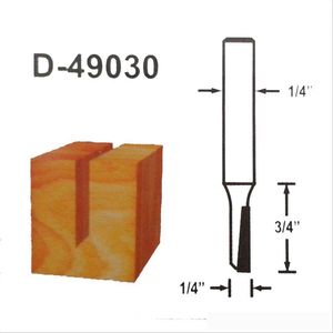 Fresa para tupia paralela simples diâmantada 1/4" haste 1/4" d-49030 - makita
