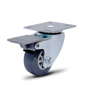 Rodizio giratório com placa e freio 2" glp f210bp - colson