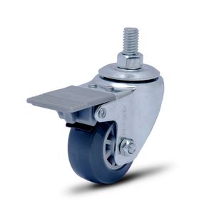 Rodizio giratório com rosca externa e freio 2" gle f210bp - colson