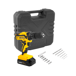 Parafusadeira a bateria 3/8 12V com 17 Acessorios PFV 012I Bivolt - VONDER