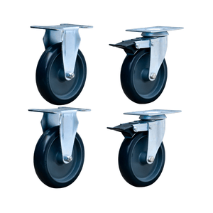 KIT COM 4 RODIZIOS 5'' 2 FIXO + 2 GIRATÓRIO C/ FREIO 225KG - COLSON