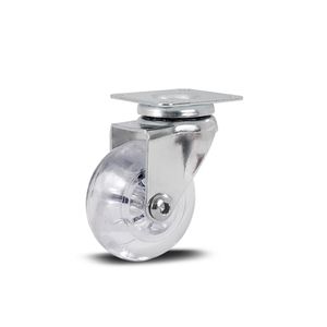 Rodizio giratorio com placa PVC (GEL) 2" capacidade até 40 kg - Colson