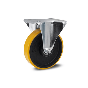 Rodizio Fixo com placa 4" PU capacidade até 300 kg - Colson