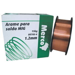 Arame mig ER70 S-6 1.2 mm rolo com 15 kg Mercosul