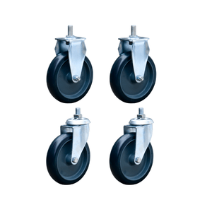 Kit com 4 Rodizios c/parafuso 2 Fixo 2 Giro 6" p/ 225 kg Colson