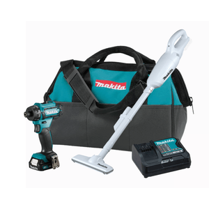 Combo a Bateria com Bolsa Makita Parafusadeira DF033 + Aspirador CL106 12V bivolt