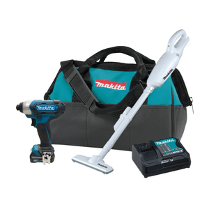 Combo a Bateria com Bolsa Makita Parafusadeira de impacto TD110 + Aspirador CL106 12V bivolt