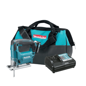 Combo a Bateria com Bolsa Makita Serra Tico-Tico JV101 + Bateria e Carregador  + Bateria e carregador 12V bivolt