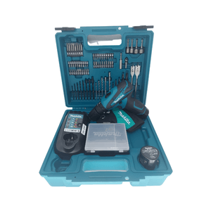 Kit Parafusadeira furadeira de impacto á bateria 3/8" 12v HP330DWEX3 + acessórios Makita