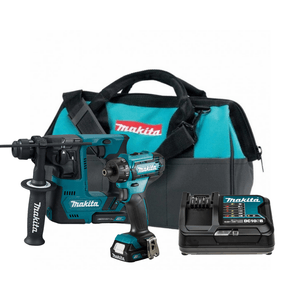 Combo a Bateria com Bolsa Makita Martelete HR140 + Parafusadeira DF033  + 2 Baterias e carregador12V bivolt
