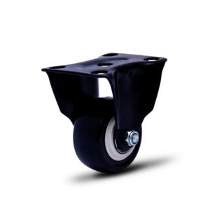 RODIZIO FIXO COM PLACA 2" BLACK CAP. 30K