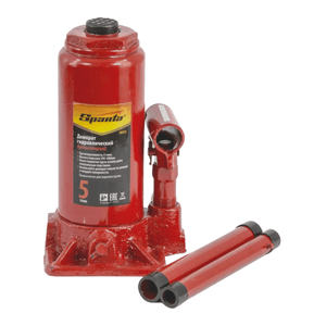 Macaco hidraulico tipo garrafa, 5 t, altura 195 - 380 mm//sparta