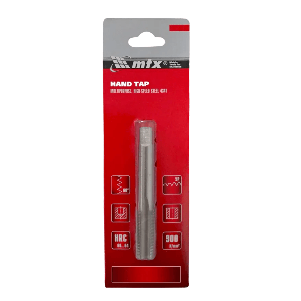 Macho manual de aço rápido, m5 x 0,8 mm, aço p6m5//mtx