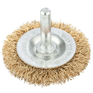 Escova Circular De Aço Carbono 100 mm Haste 6 mm - MTX