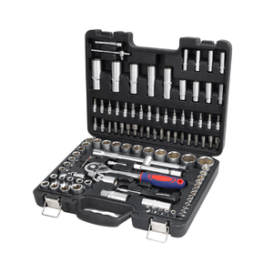 Jogo Soquetes Bits e Catraca 1/2” e 1/4” 108 peças -  WorkPro by Ciser