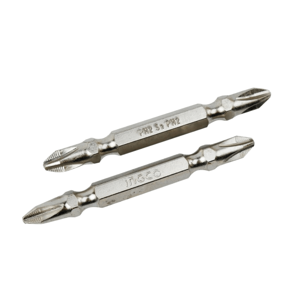 Kit de bits PH2 x 65mm ponta dupla com 10 peças SDB21PH233 - Ingco