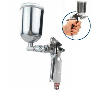 Pistola de pintura tipo aerógrafo bico de 0.5mm caneca de 200ml - STELS