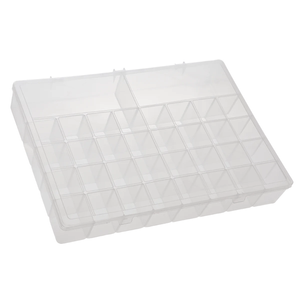 Box Organizador 34 divisórias Transparente tamanho PLUS - Paramount