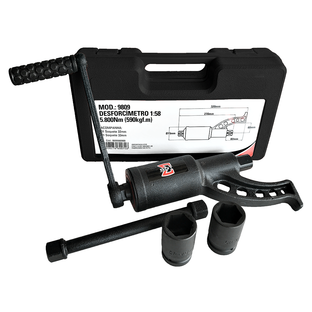 Desforcímetro multiplicador de torque - 5800Nm - 1:58 - 590 KGMF