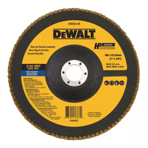 Flap disc  dewalt 7" cônico g-120