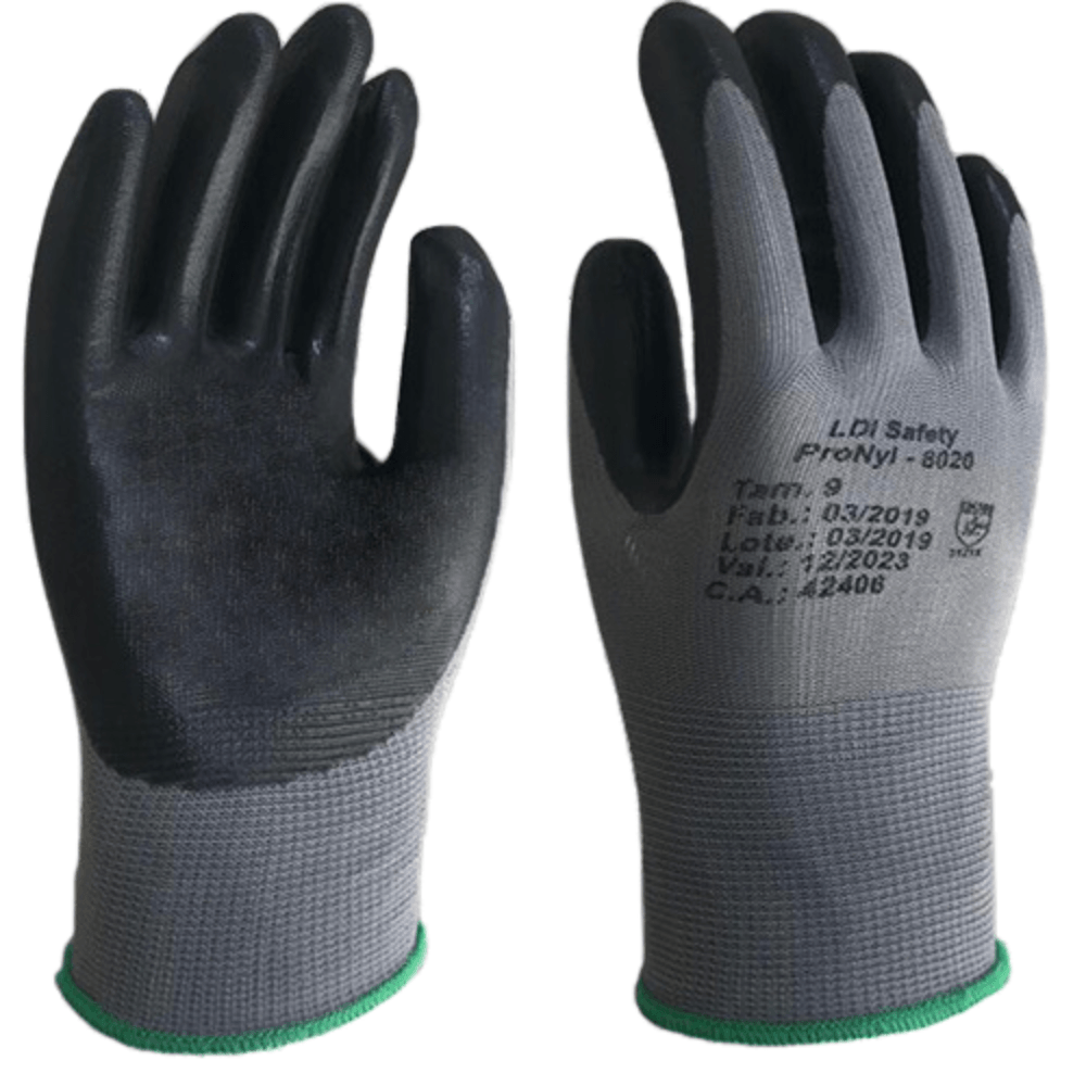 LUVA POLYLIGHT 2020L CINZA/AZUL