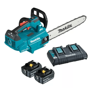 Kit Combo Motoserra 18v com Sabre 30cm com 2 Bateria e Carregador Duplo DUC306PT2 - Makita