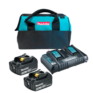 Kit Carregador Duplo DC18RD-220V + 2 Baterias 18V 3Ah - Makita