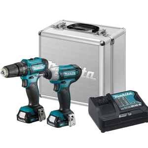 Combo Parafusadeira/Furadeira DF333D + Parafusadeira/Furadeira com impacto TD110D CLX224SAX - MAKITA