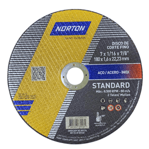 Disco de Corte Aço Inox Standard 7’’ x 1.6 mm - Norton
