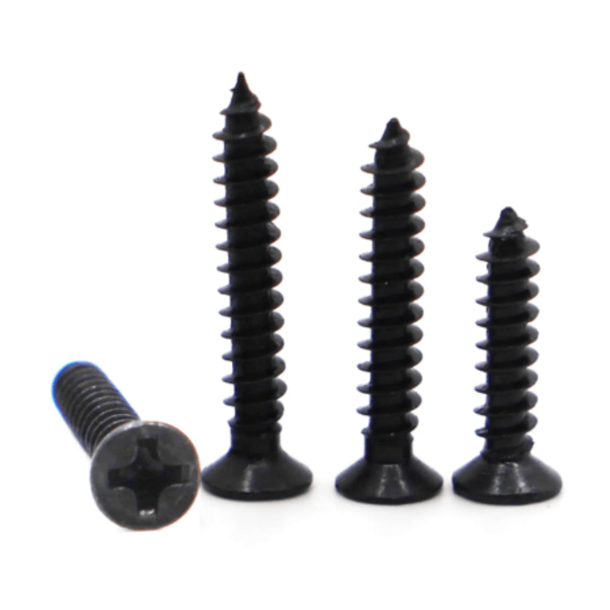 Parafuso auto-atarraxante chata phillips - 4.8 X 25 zincado preto