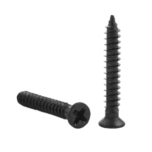 Parafuso auto-atarraxante chata phillips - 4.8 X 50 zincado preto