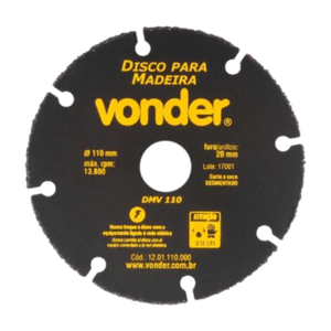 Disco para Madeira Segmentado B-110mm DMV110 - Vonder
