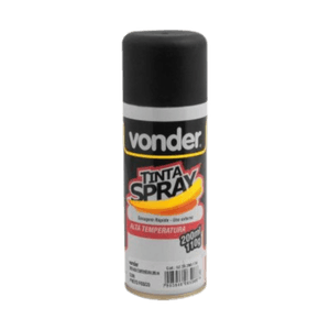 Spray Preto Fosco Alta Temperatura 200ml/110g - Vonder