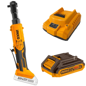 Combo Chave de Catraca à Bat 3/8" 20v CDRLI2060151 + 1 Bateria 2,0Ah + 1 Carregador 20v Bivolt - Ingco