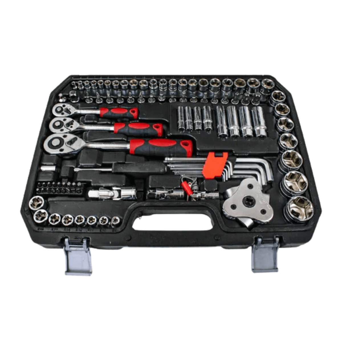 Kit Soquete com Chave Combinada Catraca e Bits c/ 121 Pçs PCI