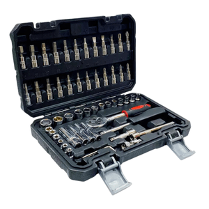 Jogo de Soquetes com Chave Combinada Catraca e Bits c/ 57 Pçs PCI Ferramentas