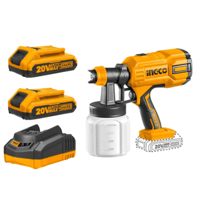 Kit Pistola de Pintura + 2 Baterias + 1 Carregador - Ingco