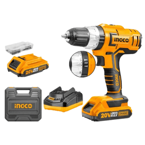 Furadeira e Parafusadeira de impacto 1/2" 20v bateria CIDLI20031-9 - INGCO