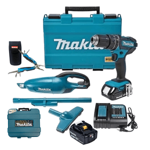 Kit Furadeira/parafusadeira de Impacto 18v Dhp482sy + Aspirador de Pó Dcl180z - Makita