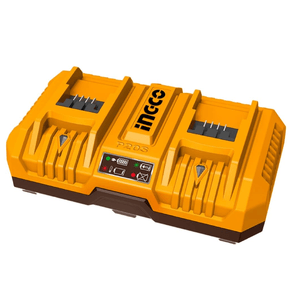Carregador de Bateria Duplo 20V c/ 2 Portas Bivolt FCLI2082-9 - Ingco