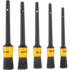 Jogo Pincéis Detalhamento Automotivo 5 Peças - VONDER