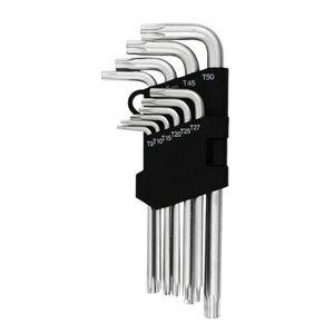 Jogo de Chave Torx T10 a T50 c/ 9 Peças  Cromo Vanadium - Titanium