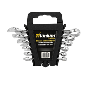 Jogo de Chaves Combinadas 6 a 17mm - Aço Carbono - Titanium