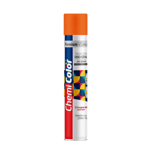 Tinta Spray Uso Geral Laranja 250ml - Chemicolor
