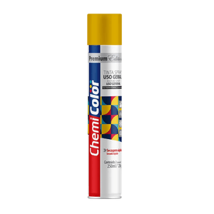 Tinta Spray Uso Geral Amarela 250ml - Chemicolor