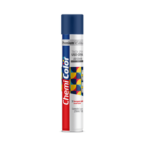 Tinta Spray Uso Geral Azul Escuro 250ml - Chemicolor