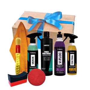 Kit Completo V-Floc Vexus Tok Final Pneu Pretinho + 4 Acessórios - Vonixx